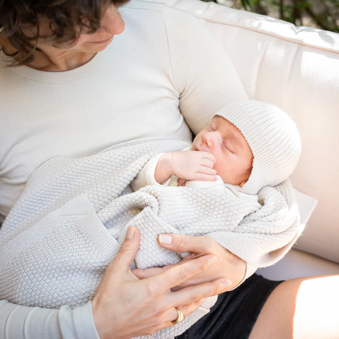 THE WOOLLY BABY HAT - cappuccino - Image 9