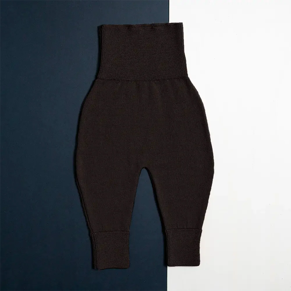 THE WOOLLY BABY PANTS - chocolate - Image 8