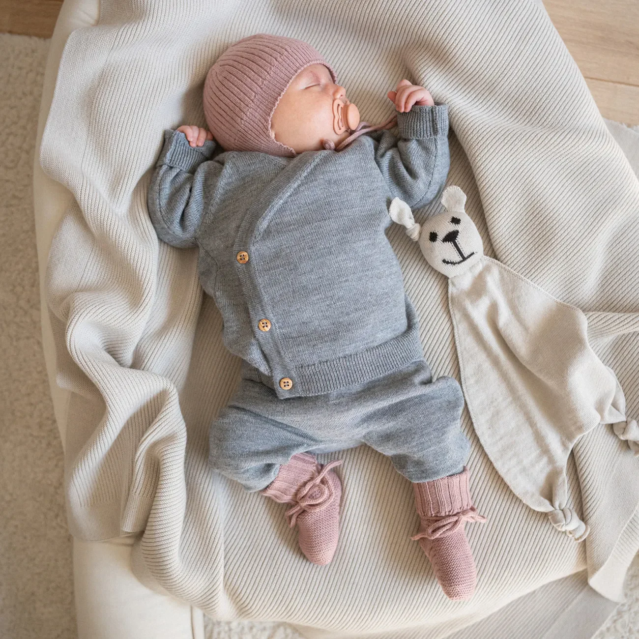 KLEINES KUSCHEL-SET - cloud grey - Image 3