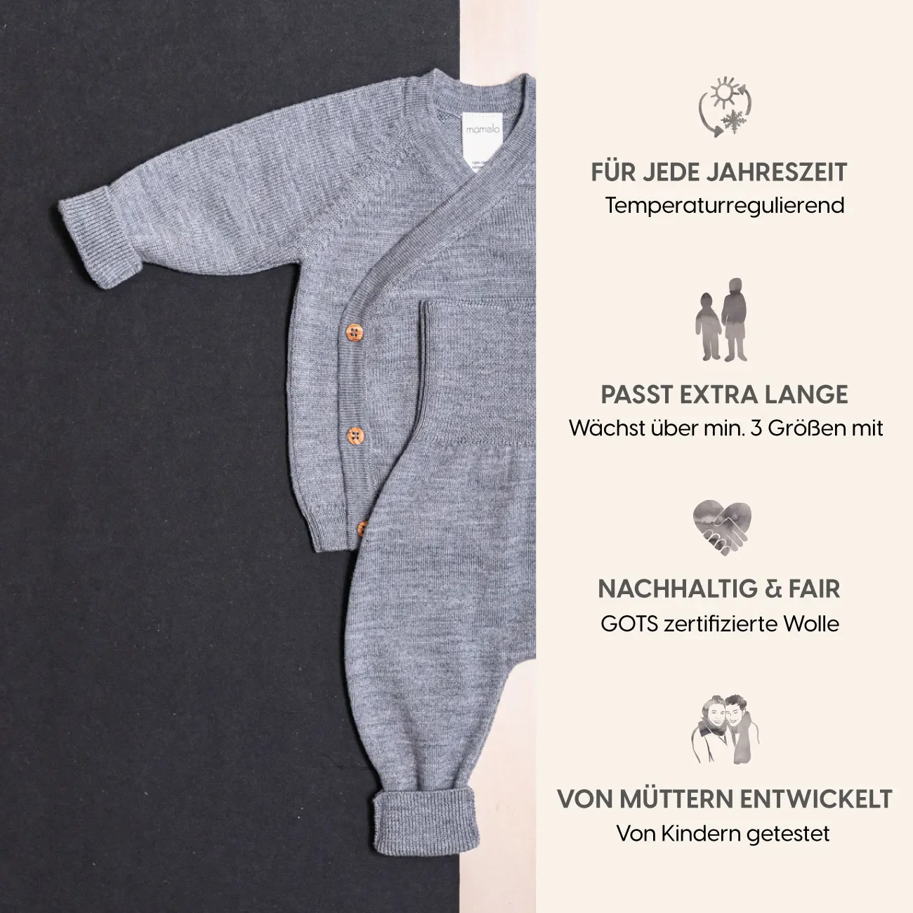 KLEINES KUSCHEL-SET - cloud grey - Image 5