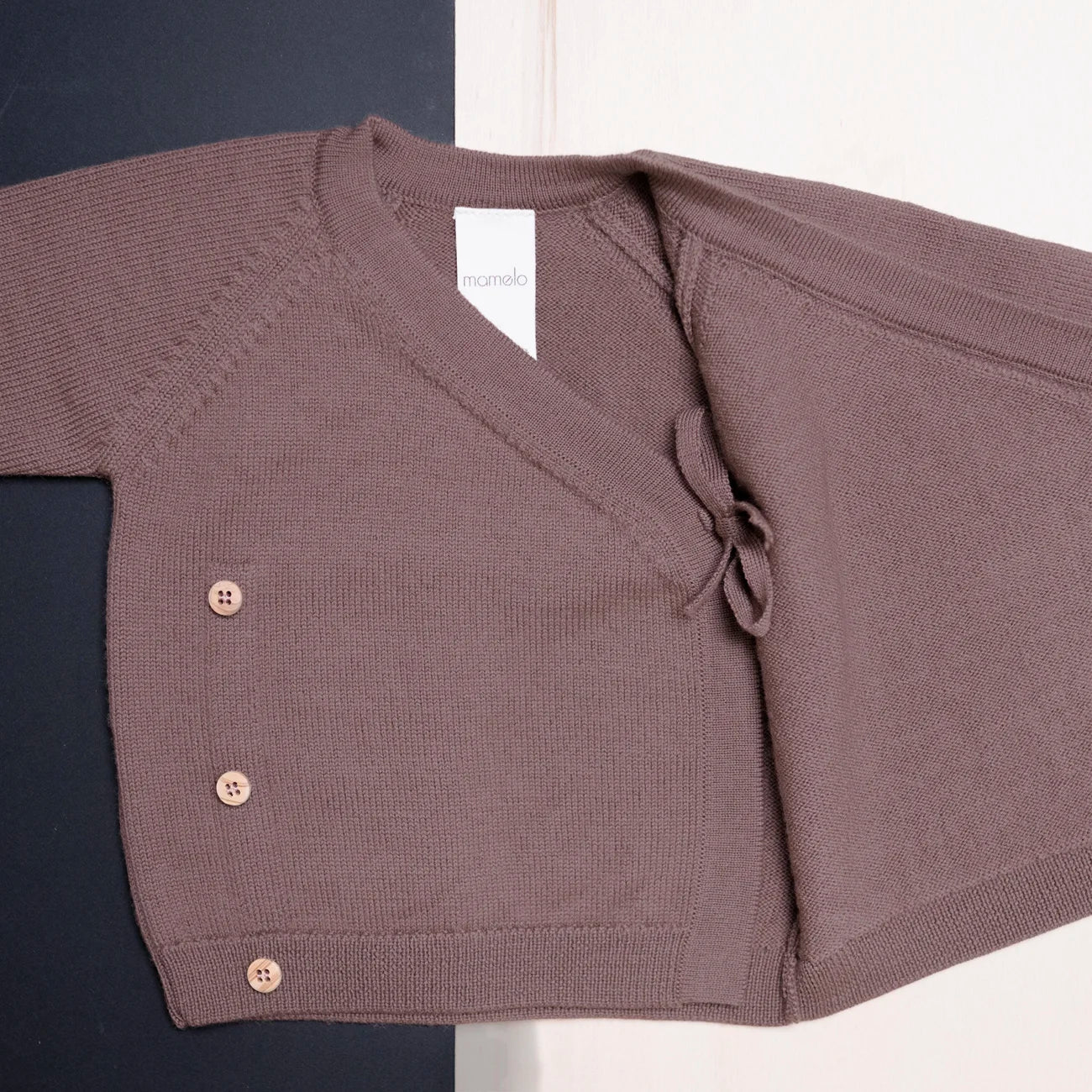 THE WOOLLY BABY JACKET - mauve - Image 3