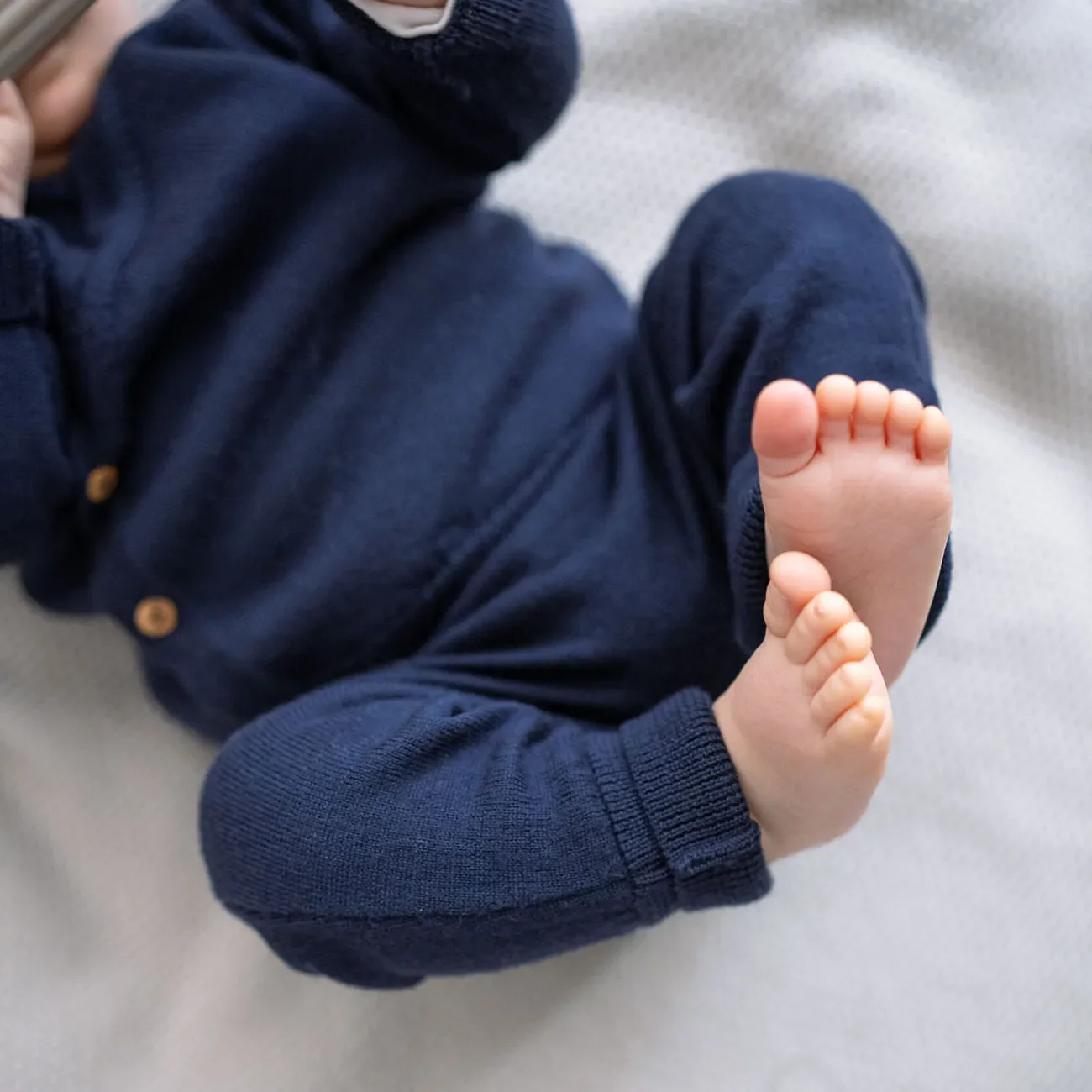 THE WOOLLY BABY PANTS - midnight blue - Image 4