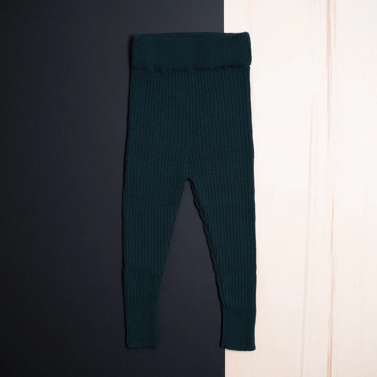 THE WOOLLY LEGGINGS - new petrol
