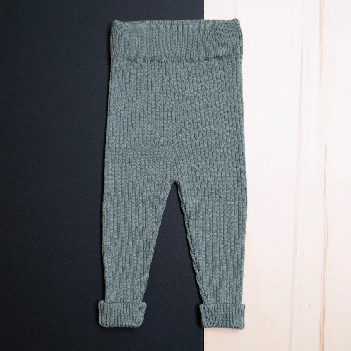 THE WOOLLY LEGGINGS - sage - Image 6