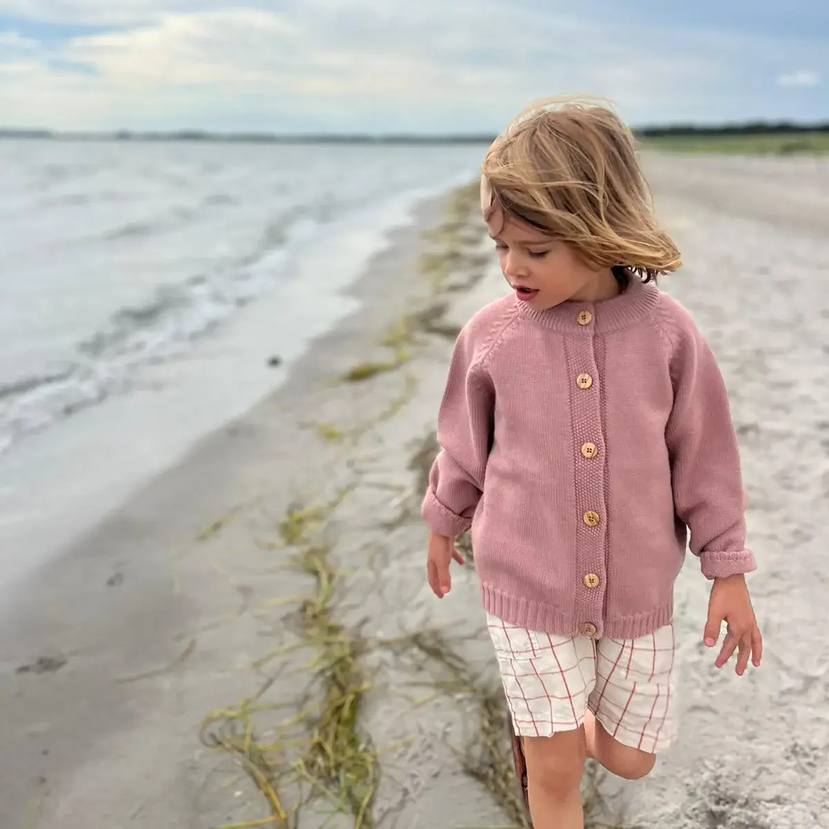 PRE-LOVED WOOLLY CARDIGAN - rose - Image 4