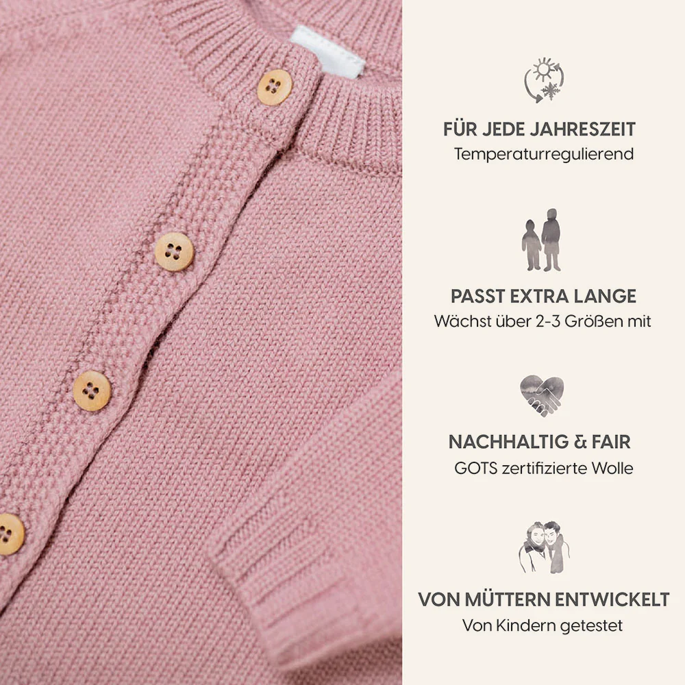 PRE-LOVED WOOLLY CARDIGAN - rose - Image 6