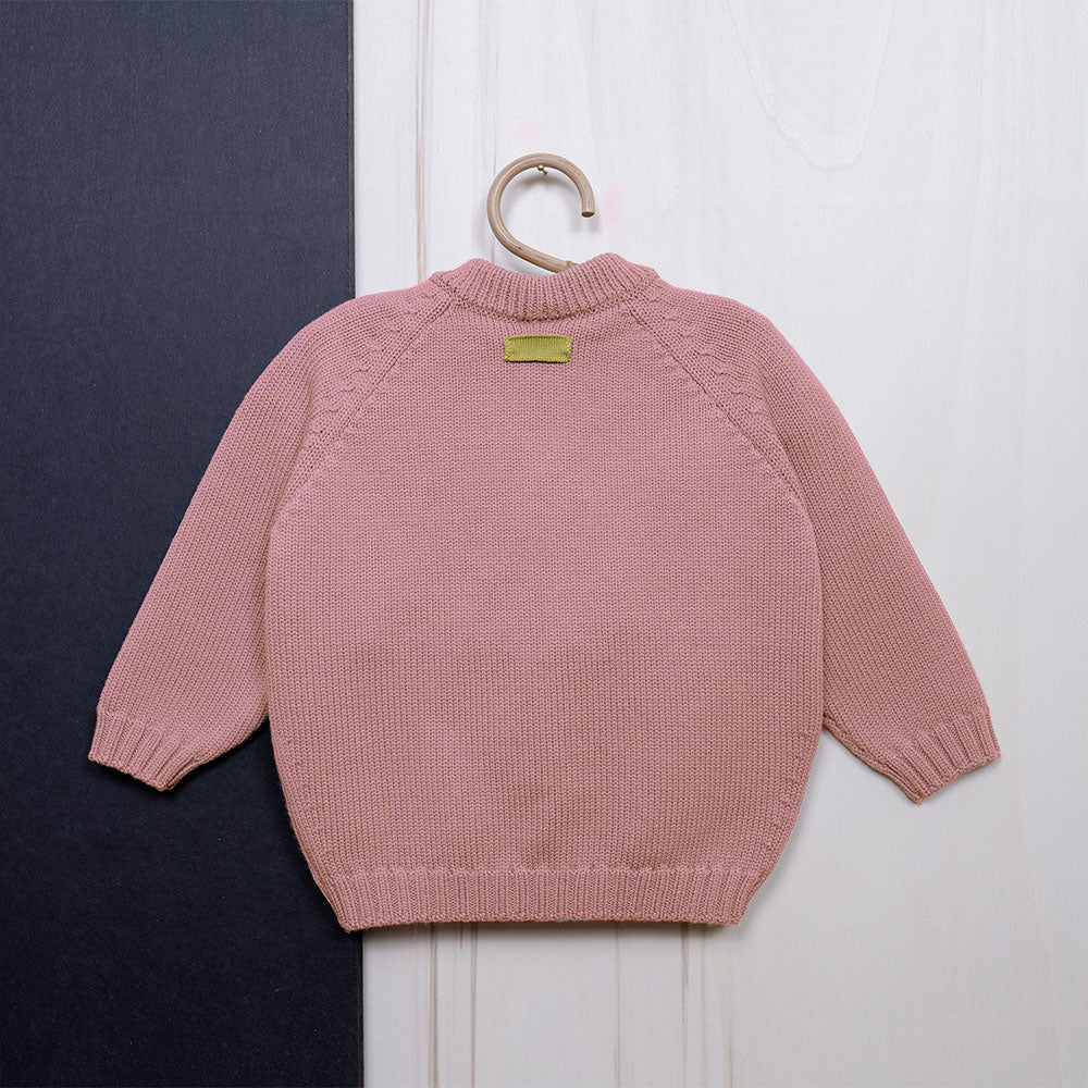 PRE-LOVED WOOLLY CARDIGAN - rose - Image 9