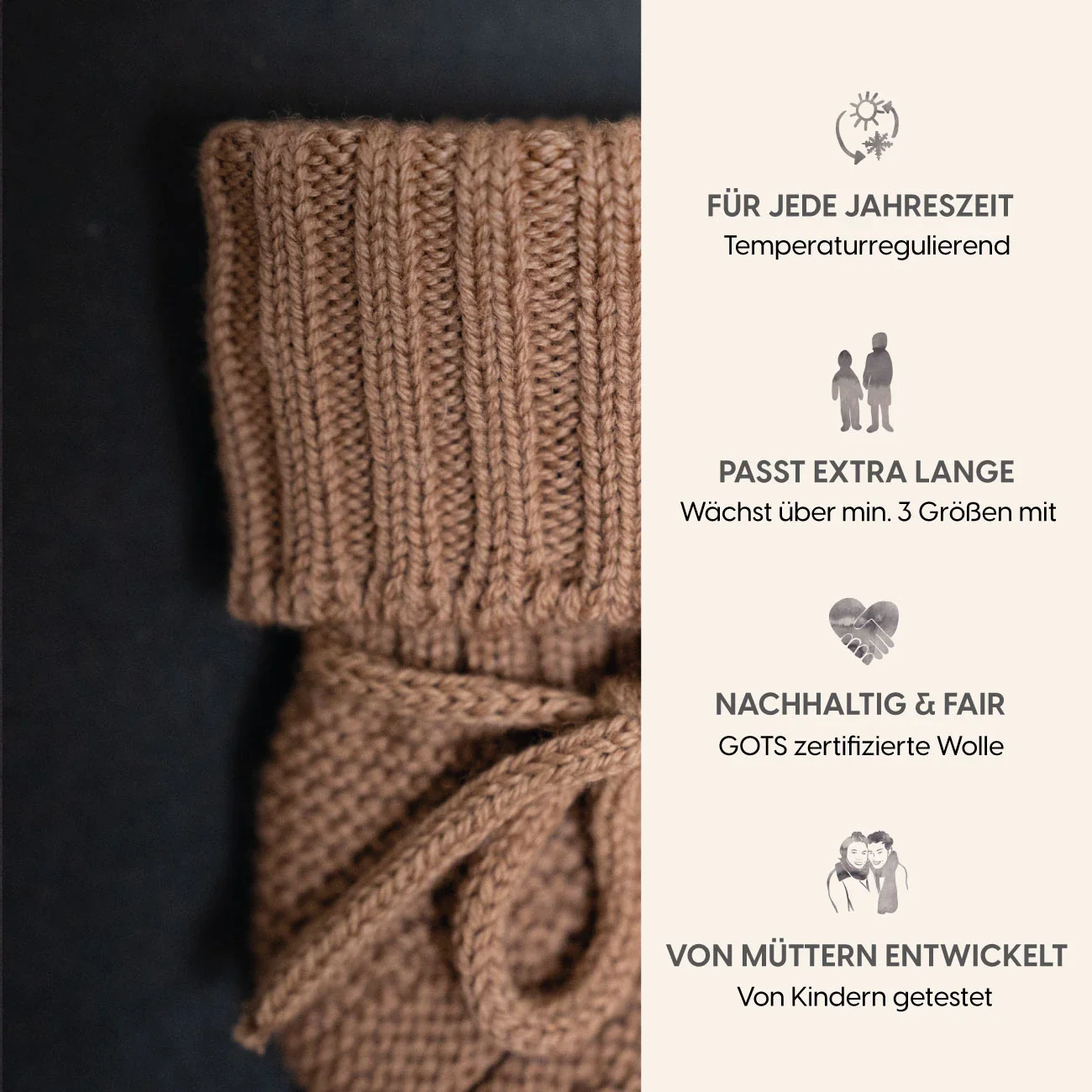 THE WOOLLY BABY BOOTIE - camel - Image 6