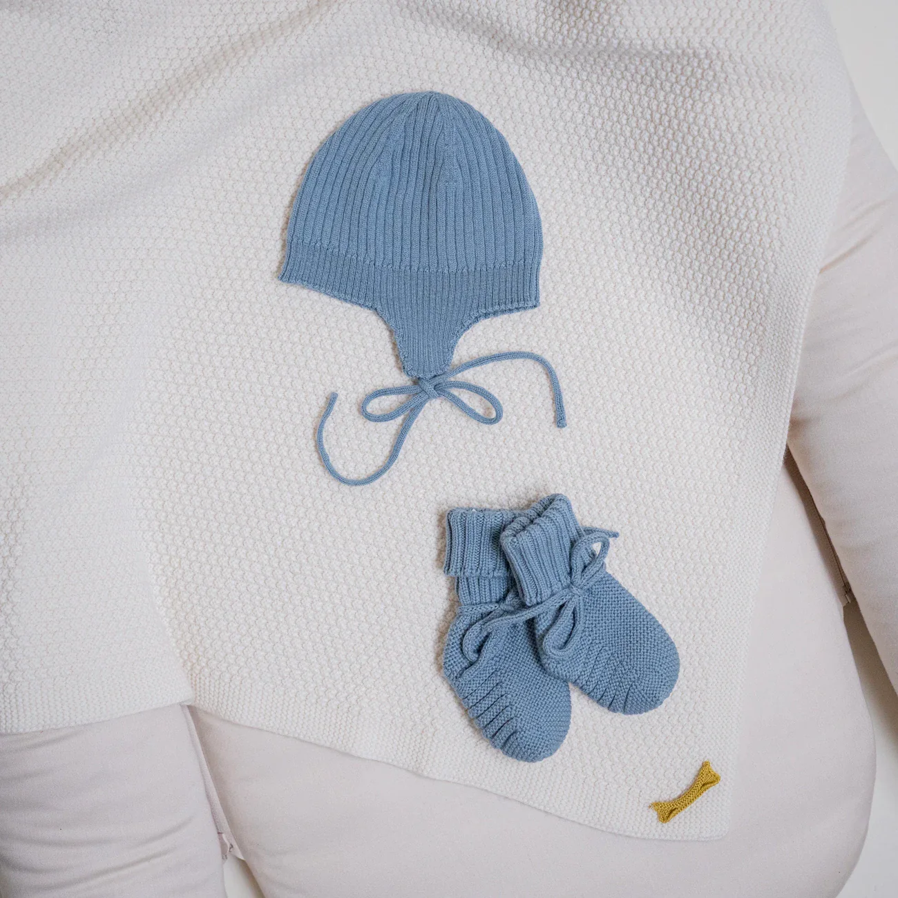 THE WOOLLY BABY BOOTIE - blue - Image 5