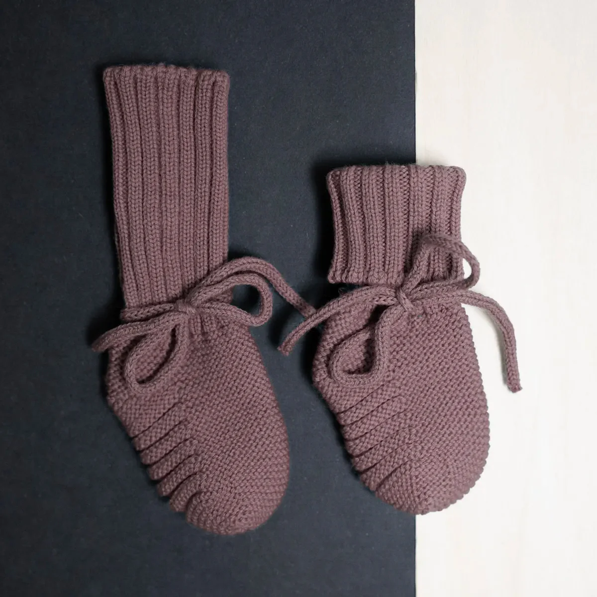 THE WOOLLY BABY BOOTIE - mauve - Image 5