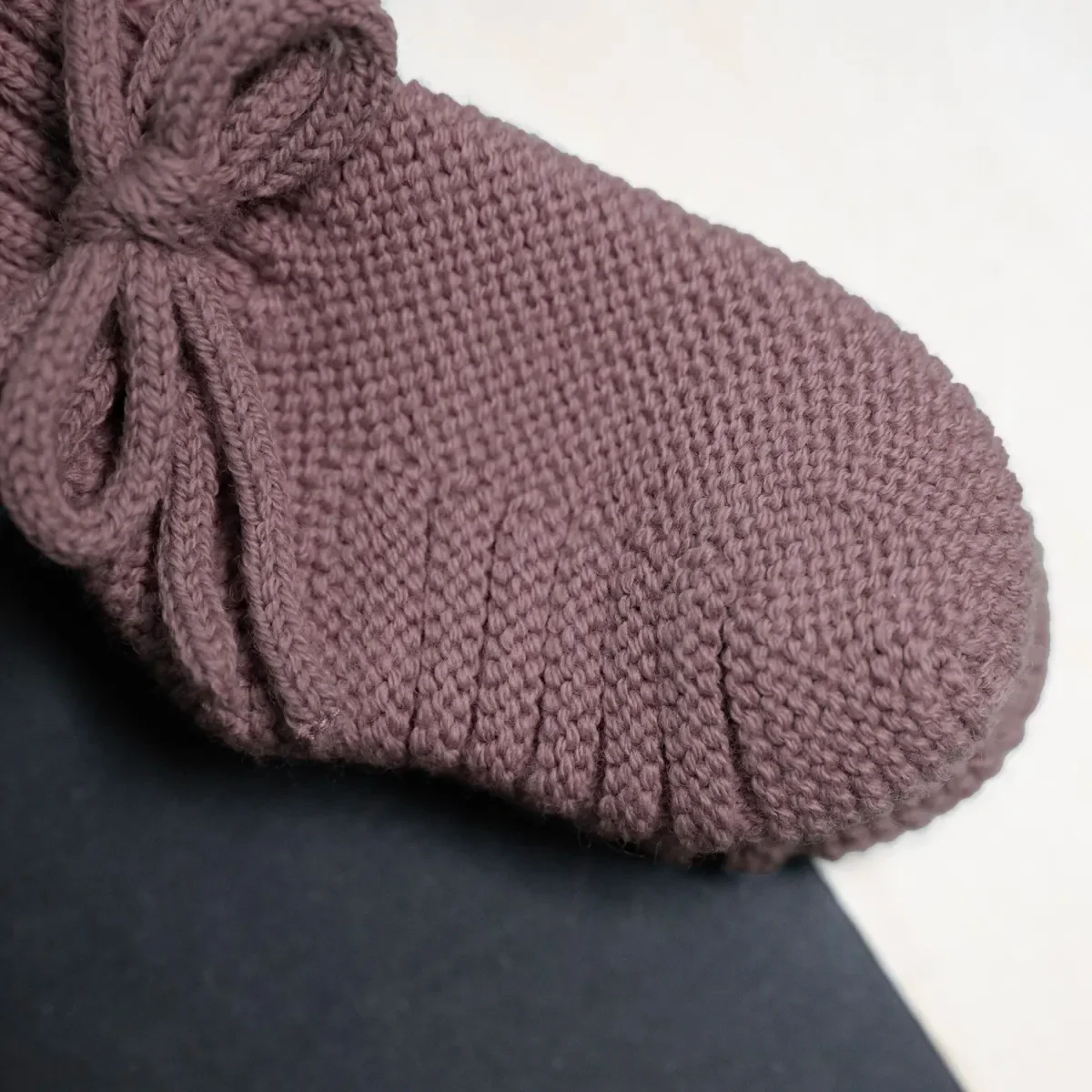 THE WOOLLY BABY BOOTIE - mauve - Image 6