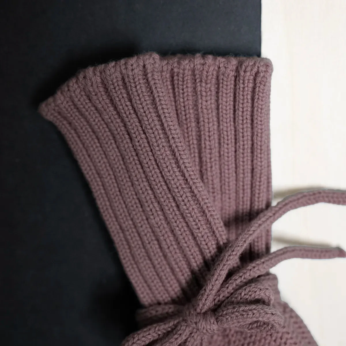 THE WOOLLY BABY BOOTIE - mauve - Image 7