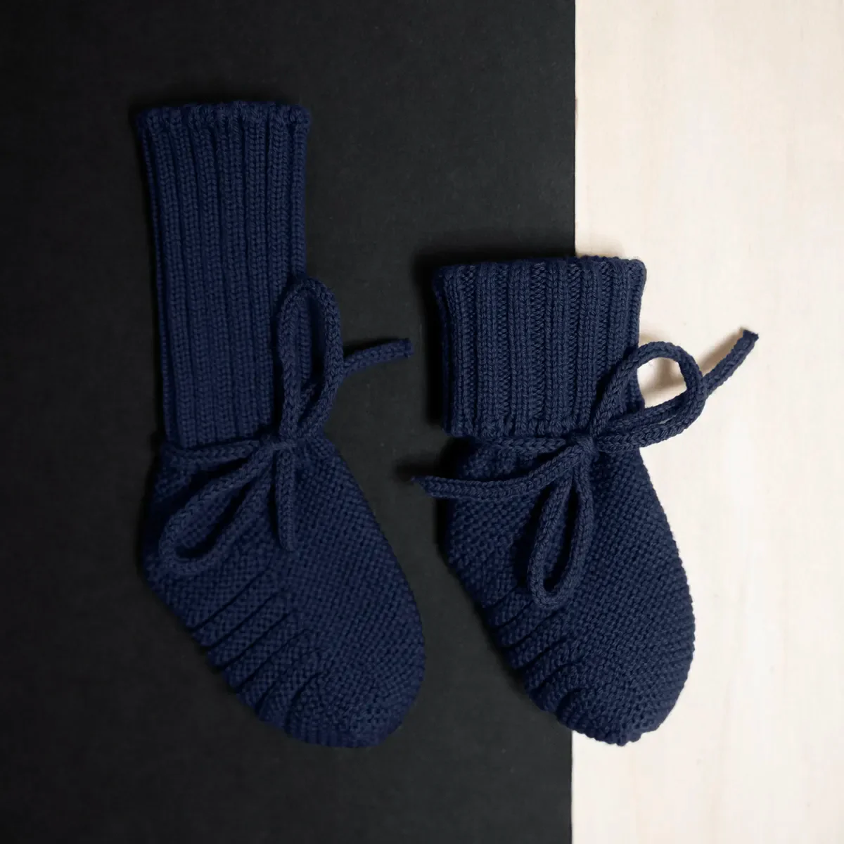 THE WOOLLY BABY BOOTIE - midnight blue - Image 4
