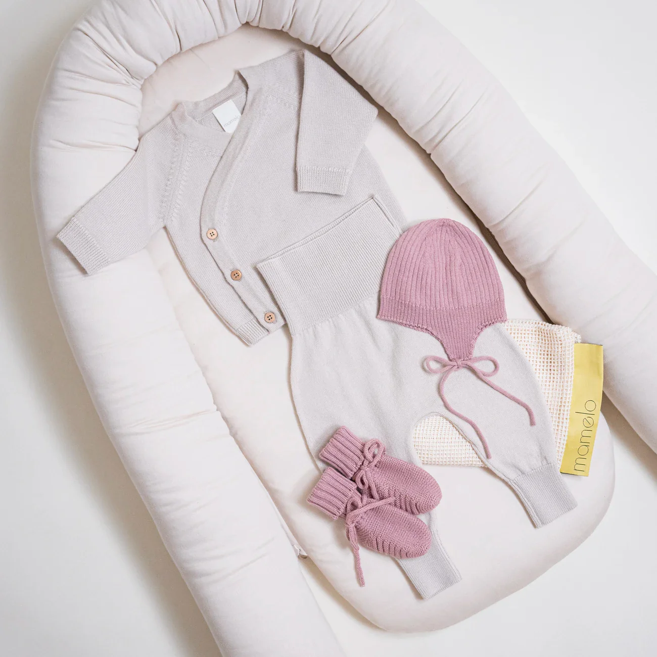 THE WOOLLY BABY HAT - rose - Image 5