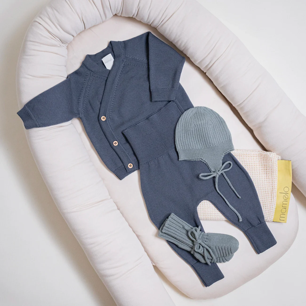 THE WOOLLY BABY HAT - sage - Image 5