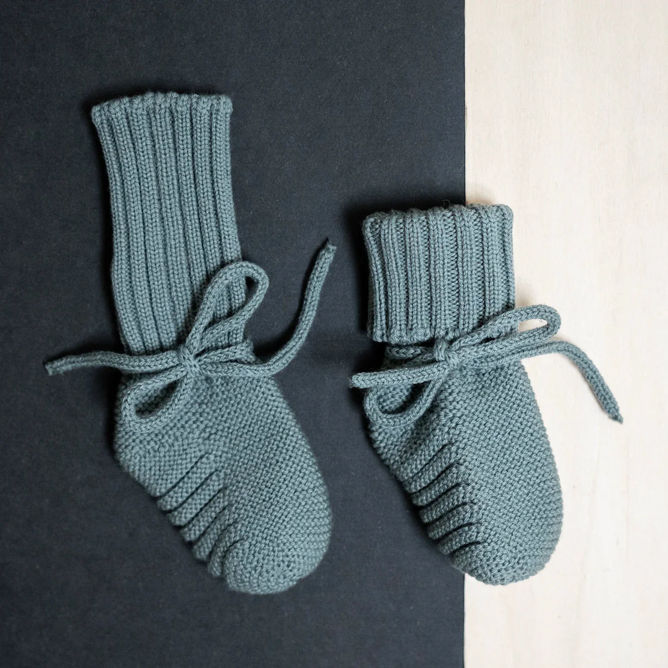 THE WOOLLY BABY BOOTIE - sage - Image 9