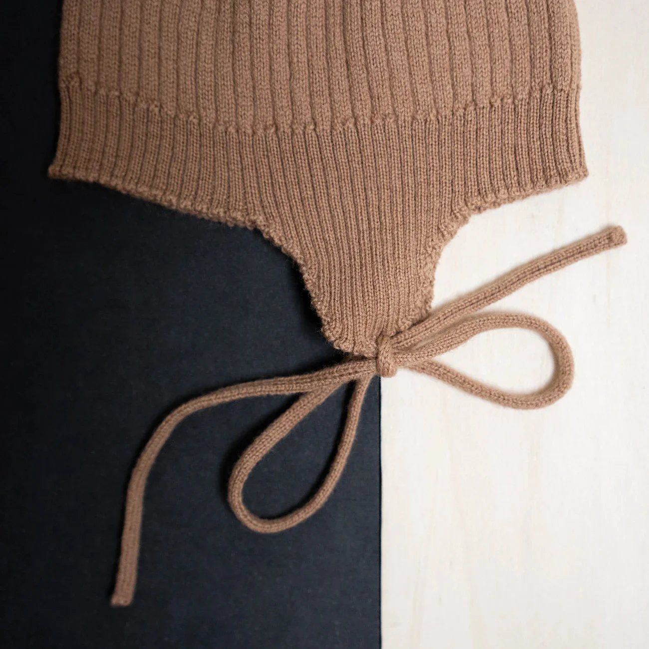 THE WOOLLY BABY HAT - camel - Image 3