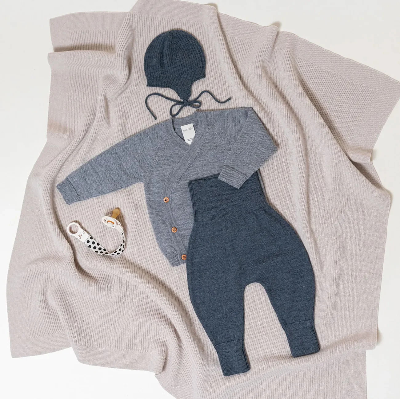 THE WOOLLY BABY JACKET - cloud grey - Image 4