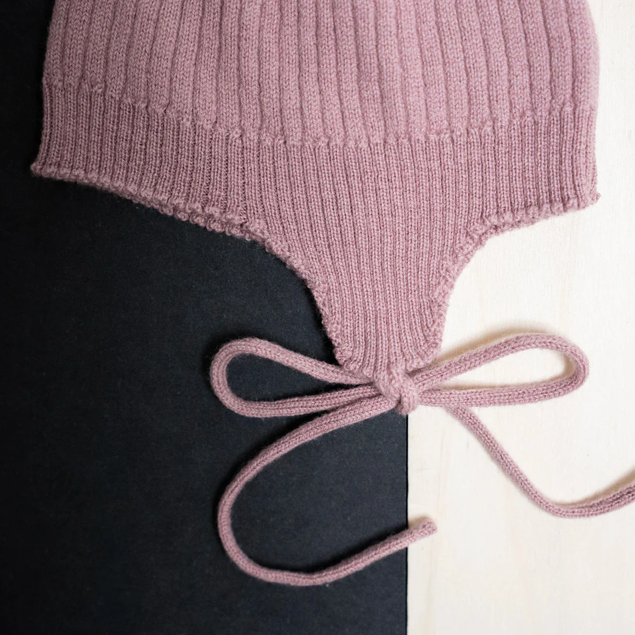 THE WOOLLY BABY HAT - rose - Image 6