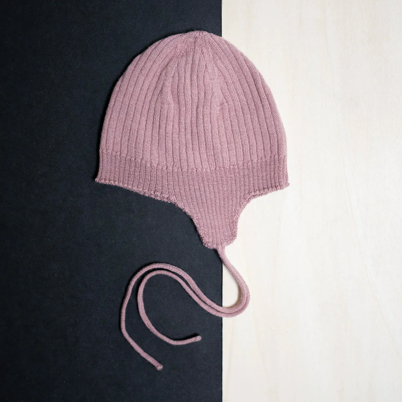 THE WOOLLY BABY HAT - rose - Image 9