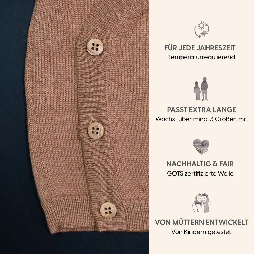 THE WOOLLY BABY JACKET - camel - Image 6