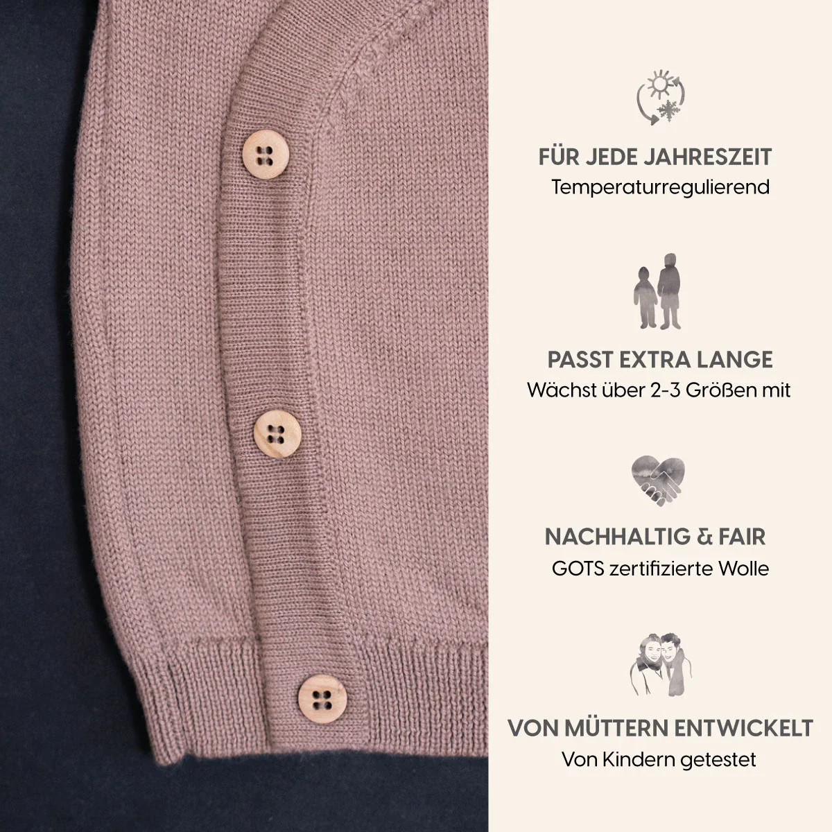 THE WOOLLY BABY JACKET - cappuccino - Image 8
