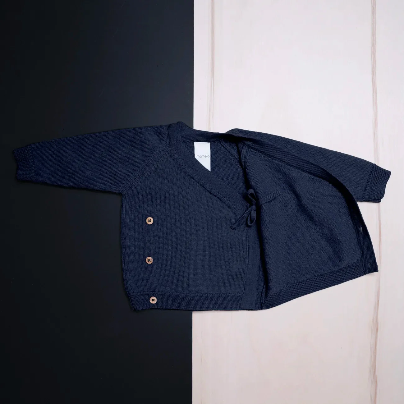 THE WOOLLY BABY JACKET - midnight blue - Image 3