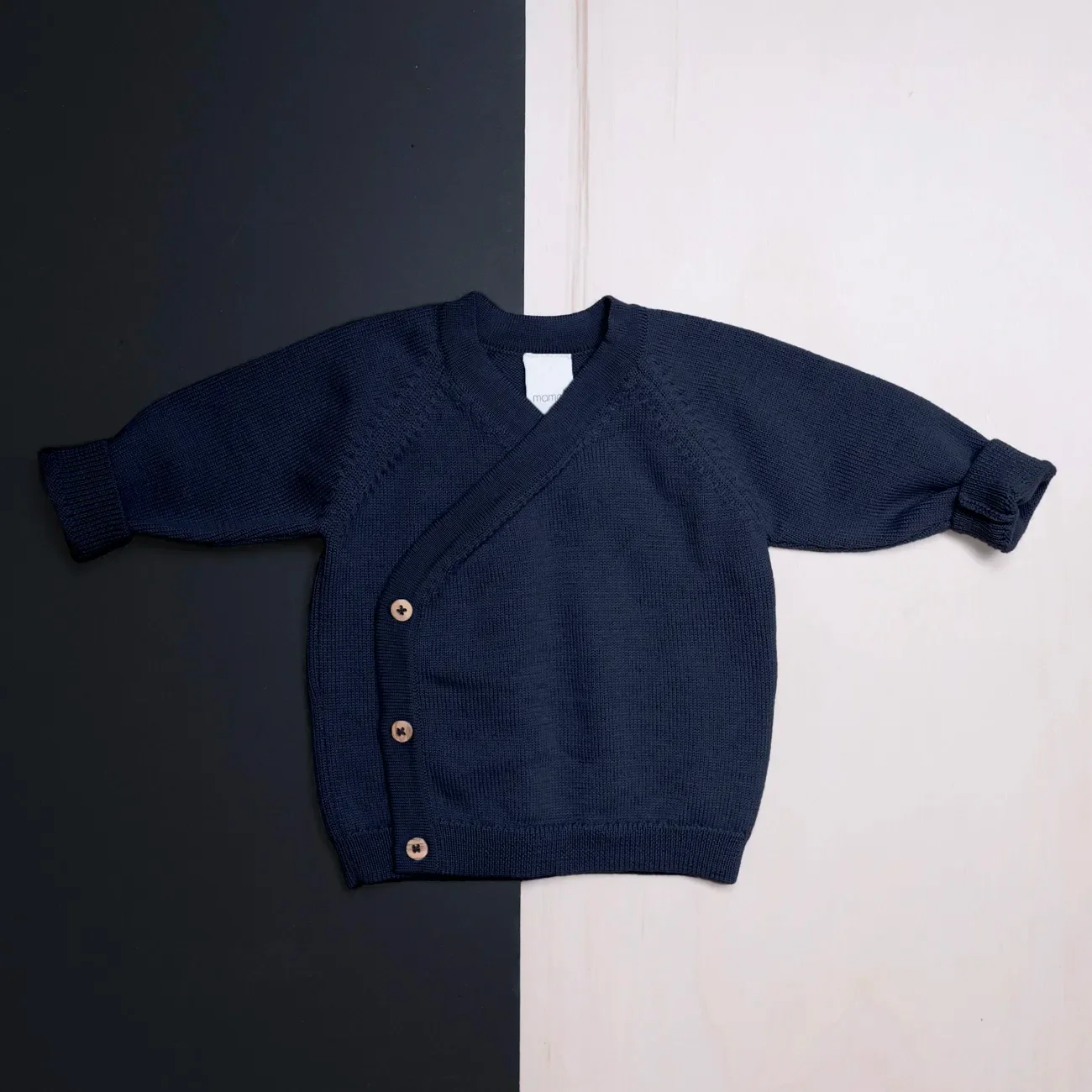THE WOOLLY BABY JACKET - midnight blue - Image 6