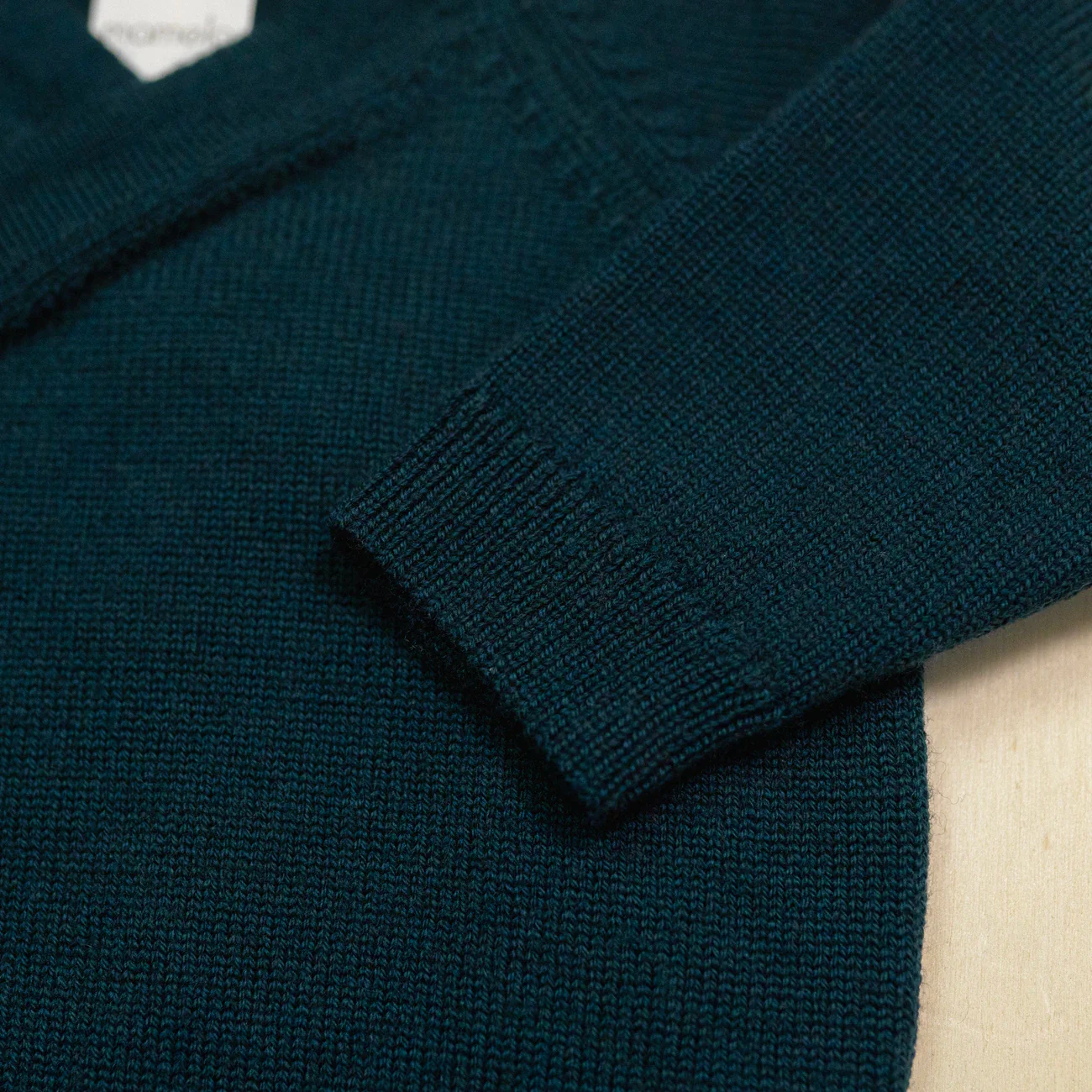 THE WOOLLY BABY JACKET - new petrol - Image 5