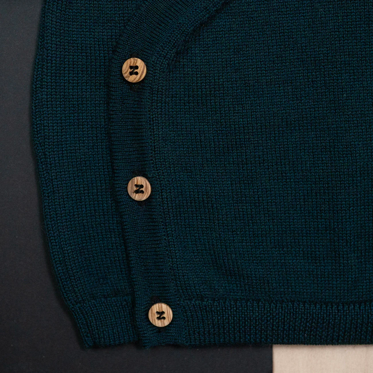 THE WOOLLY BABY JACKET - new petrol - Image 8