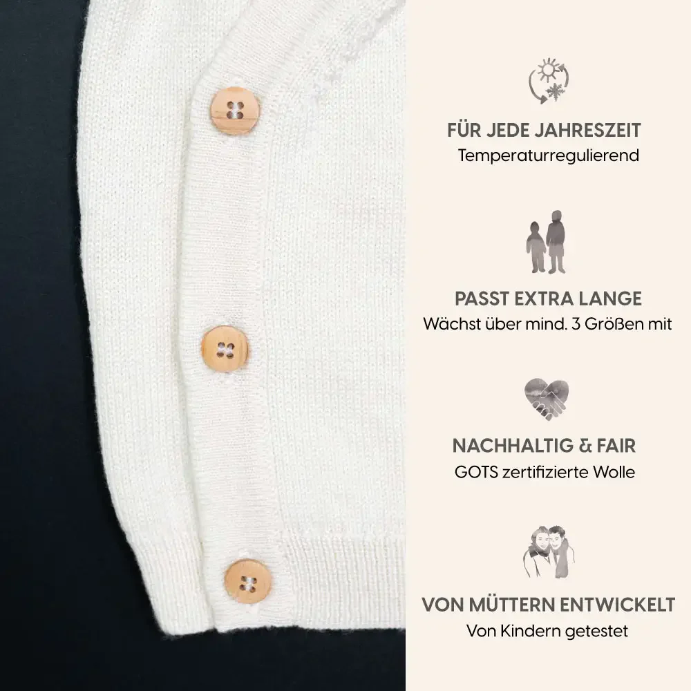 THE WOOLLY BABY JACKET - pure - Image 6