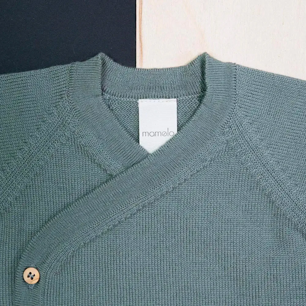 THE WOOLLY BABY JACKET - sage - Image 9