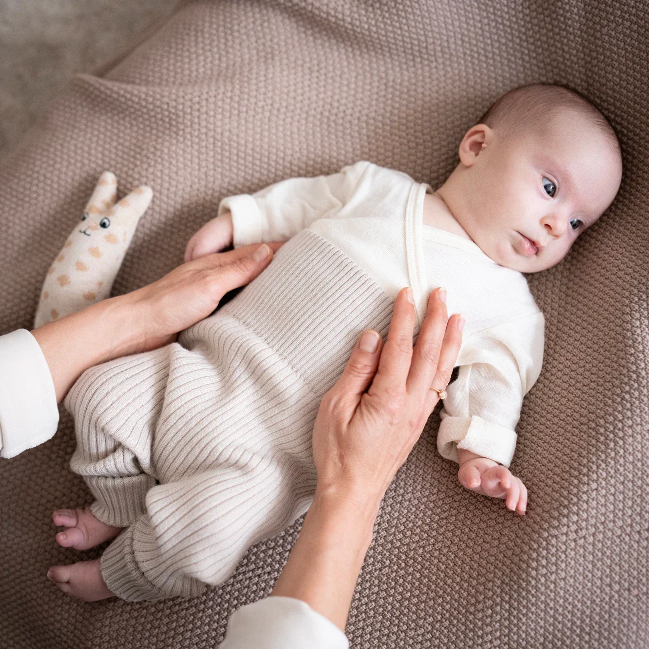 THE WOOLLY BABY LEGGINGS - blue - Image 3