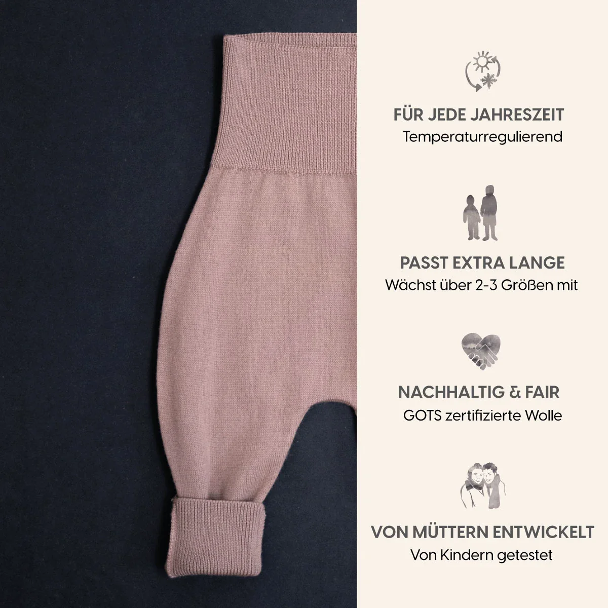 THE WOOLLY BABY PANTS - cappuccino - Image 8
