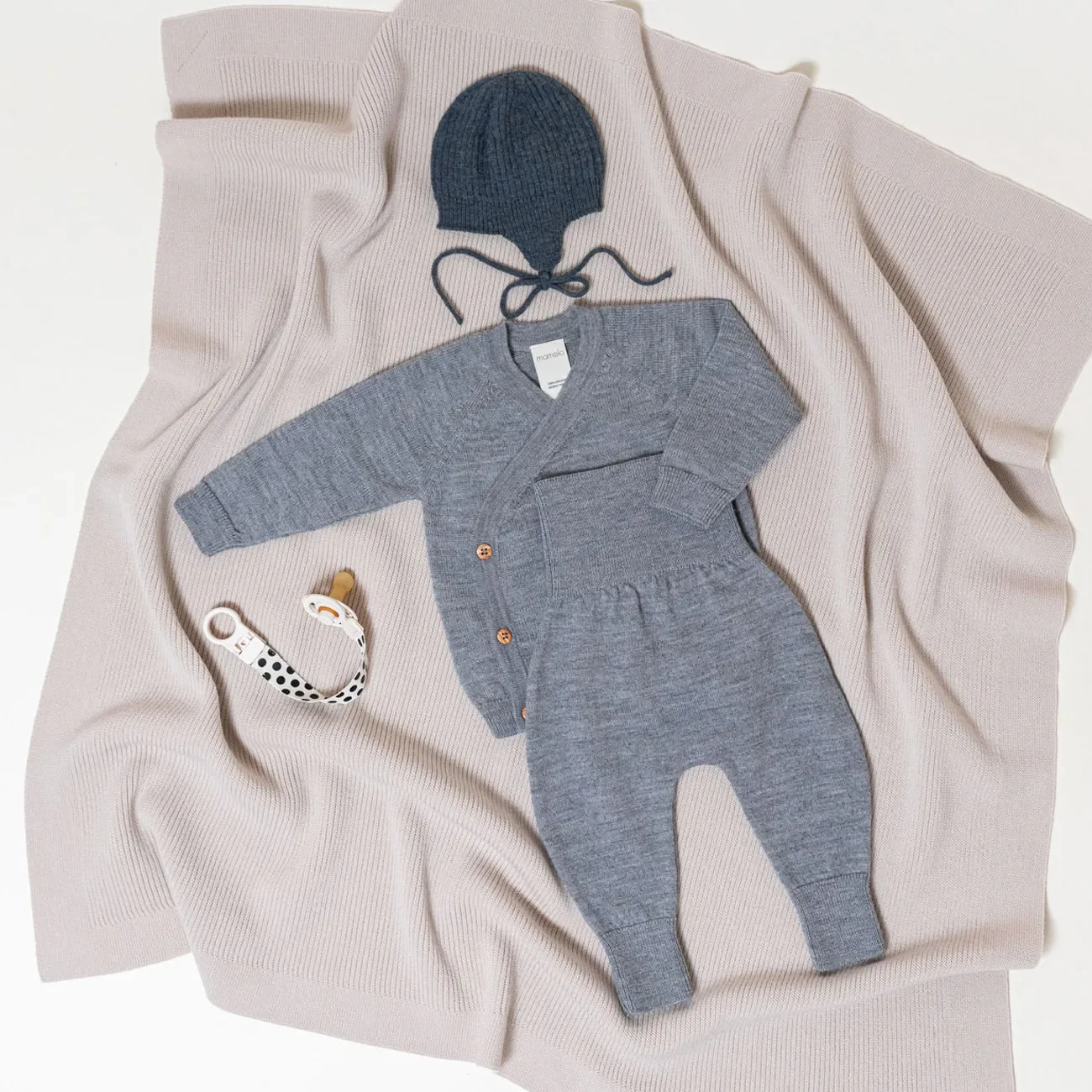 THE WOOLLY BABY PANTS - cloud grey - Image 9