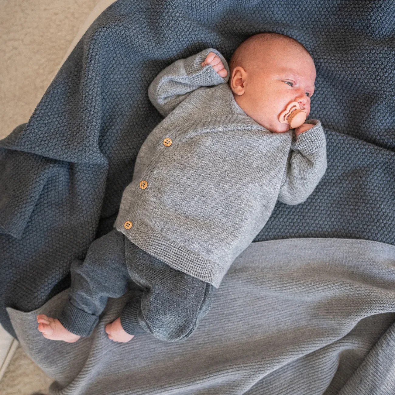 THE WOOLLY BABY PANTS - graphite grey - Image 7