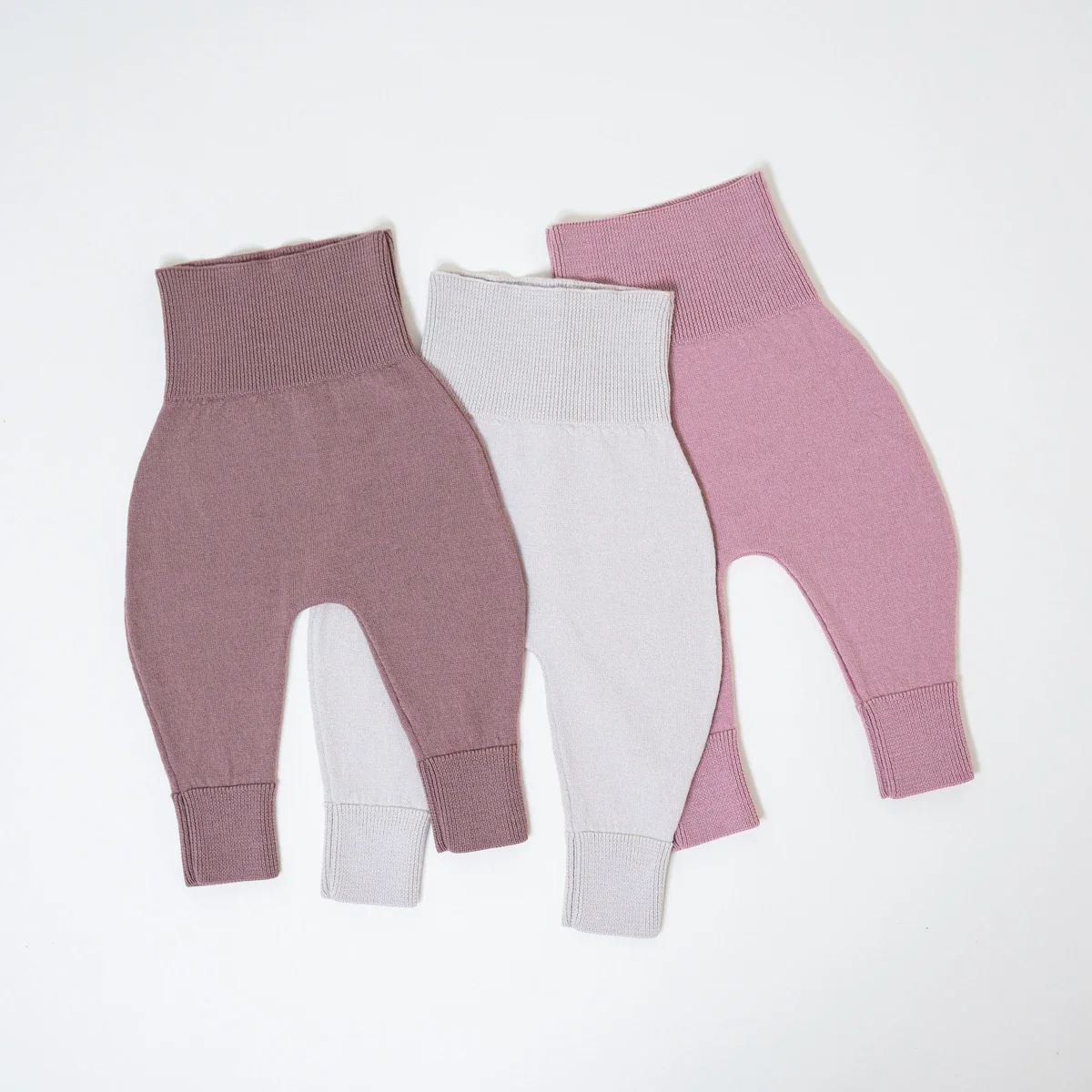 THE WOOLLY BABY PANTS - mauve - Image 3