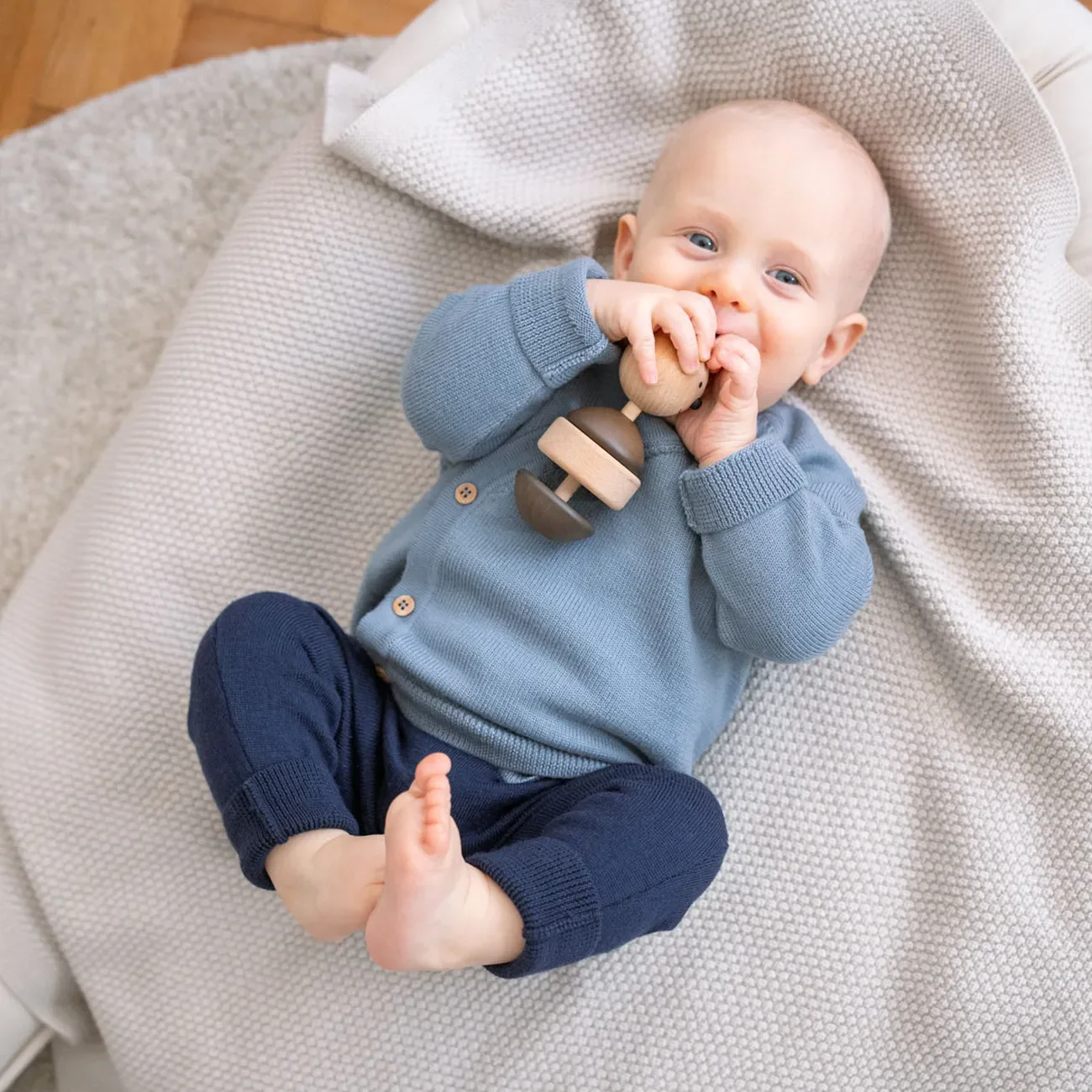 THE WOOLLY BABY PANTS - midnight blue - Image 7
