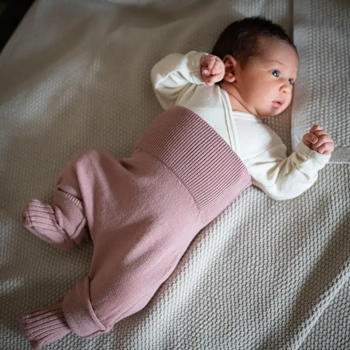 THE WOOLLY BABY PANTS - rose - Image 7