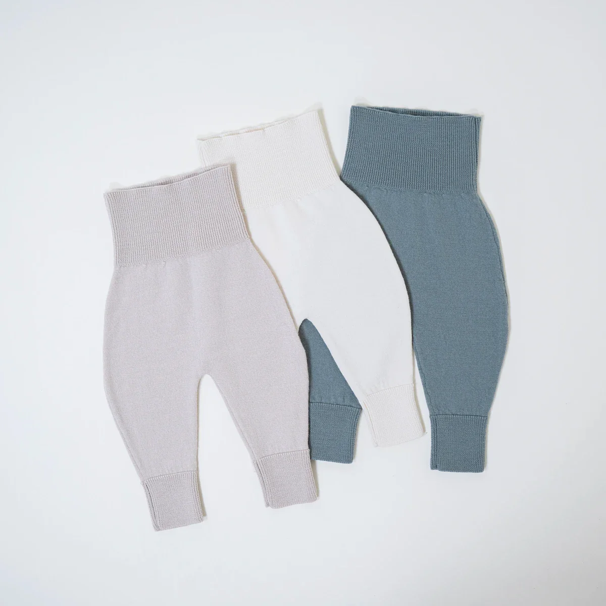 THE WOOLLY BABY PANTS - sage - Image 4