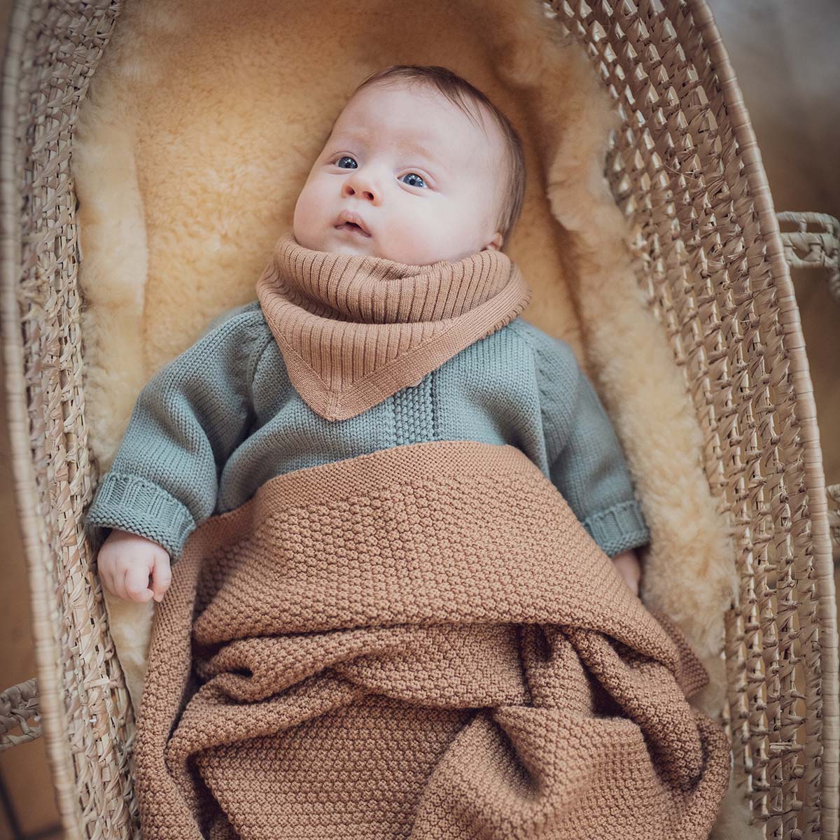 THE WOOLLY BLANKET - camel - Image 4
