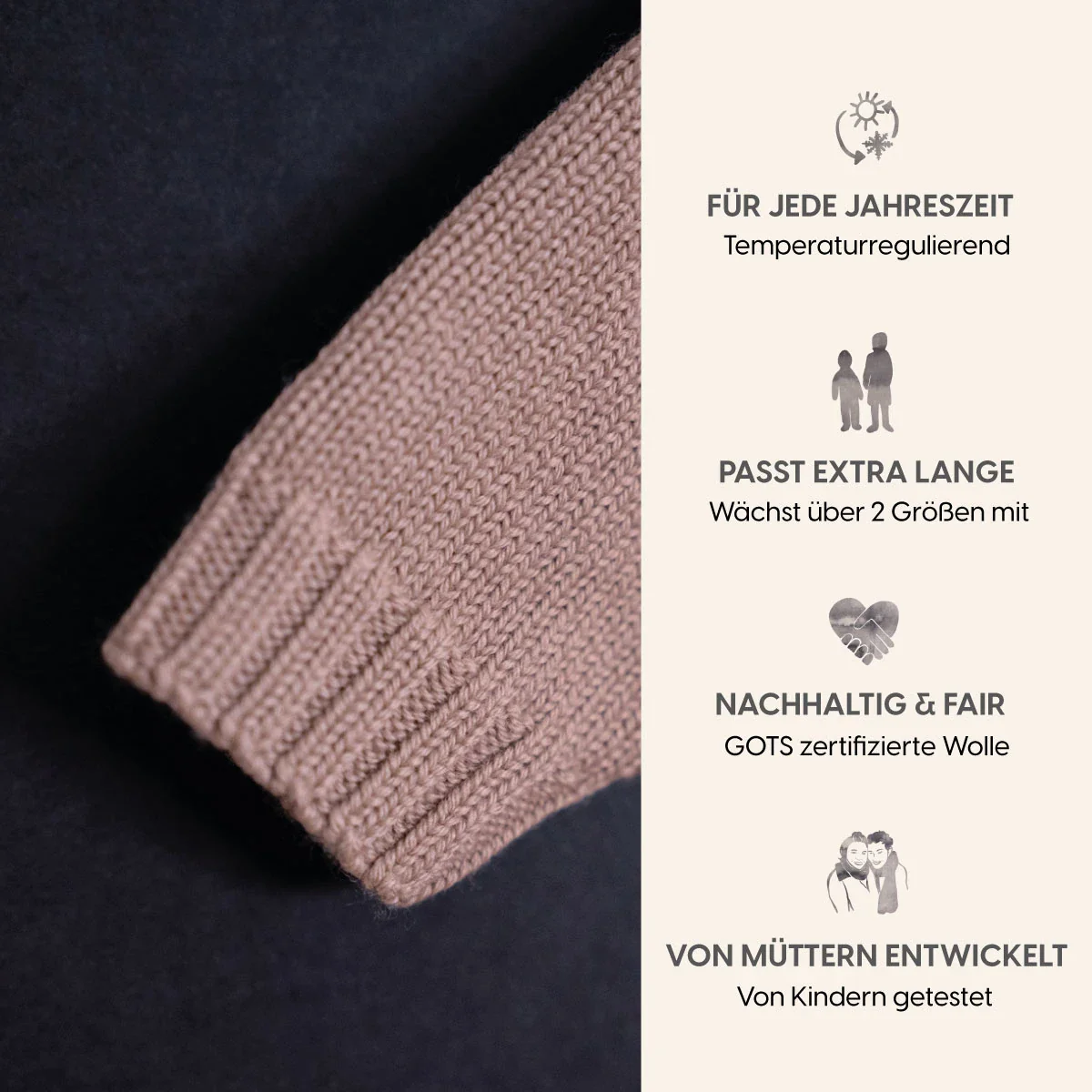 THE WOOLLY CARDIGAN - cappuccino - Image 4