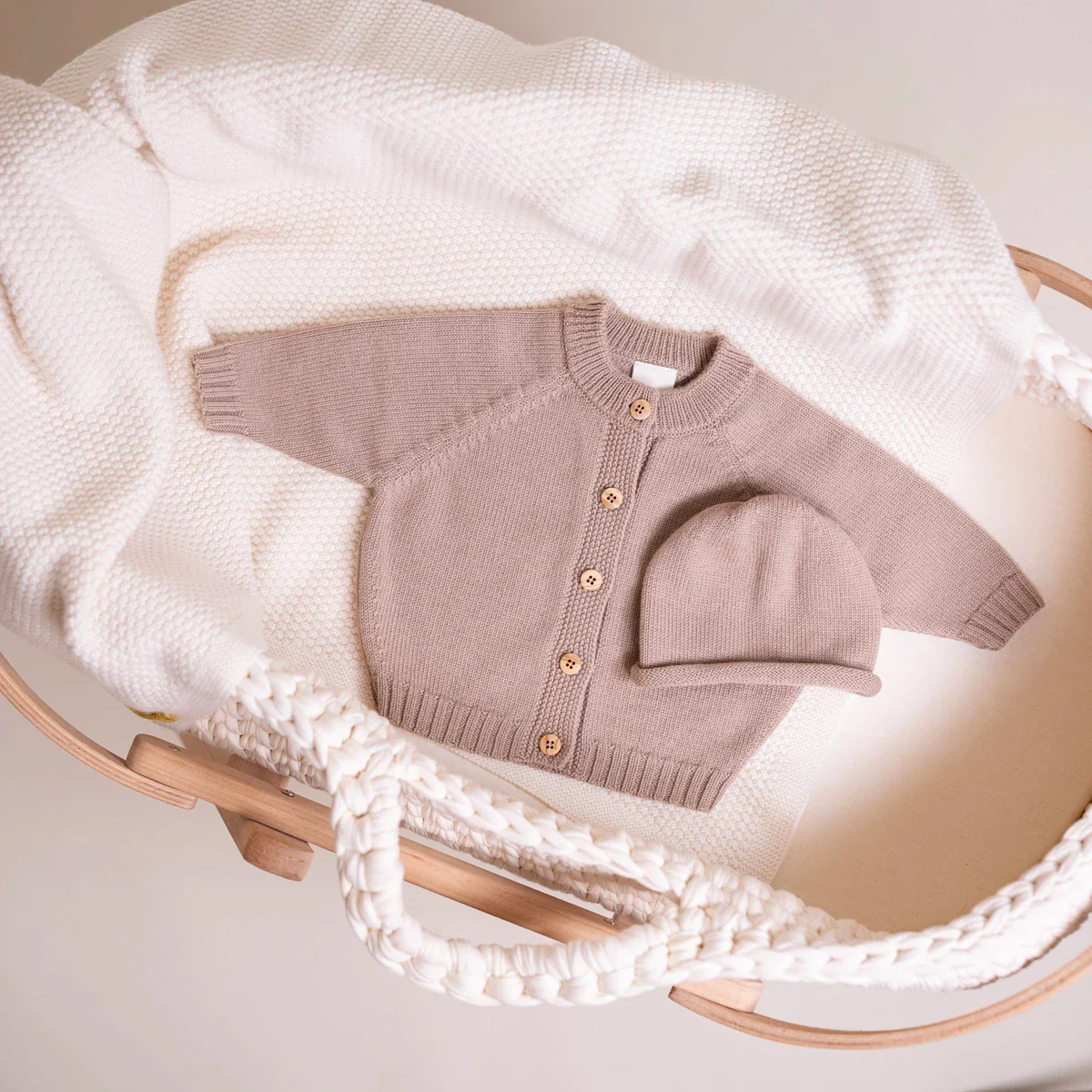 THE WOOLLY CARDIGAN - cappuccino - Image 7