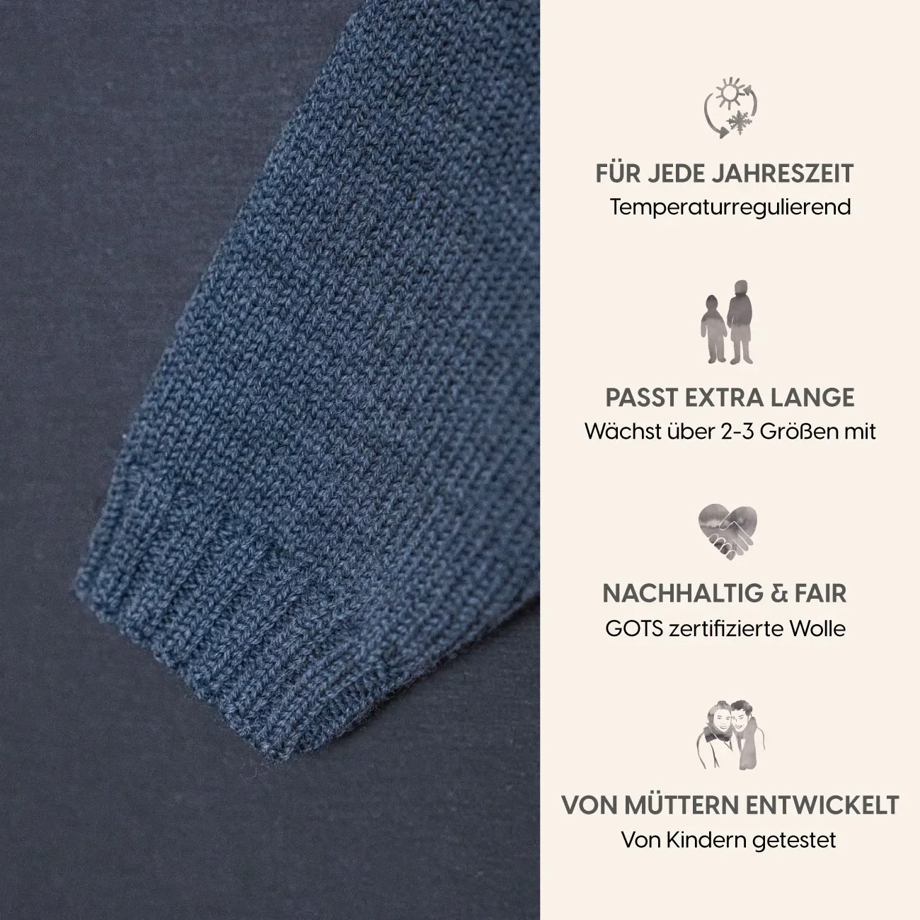 THE WOOLLY CARDIGAN - graphite grey - Image 6