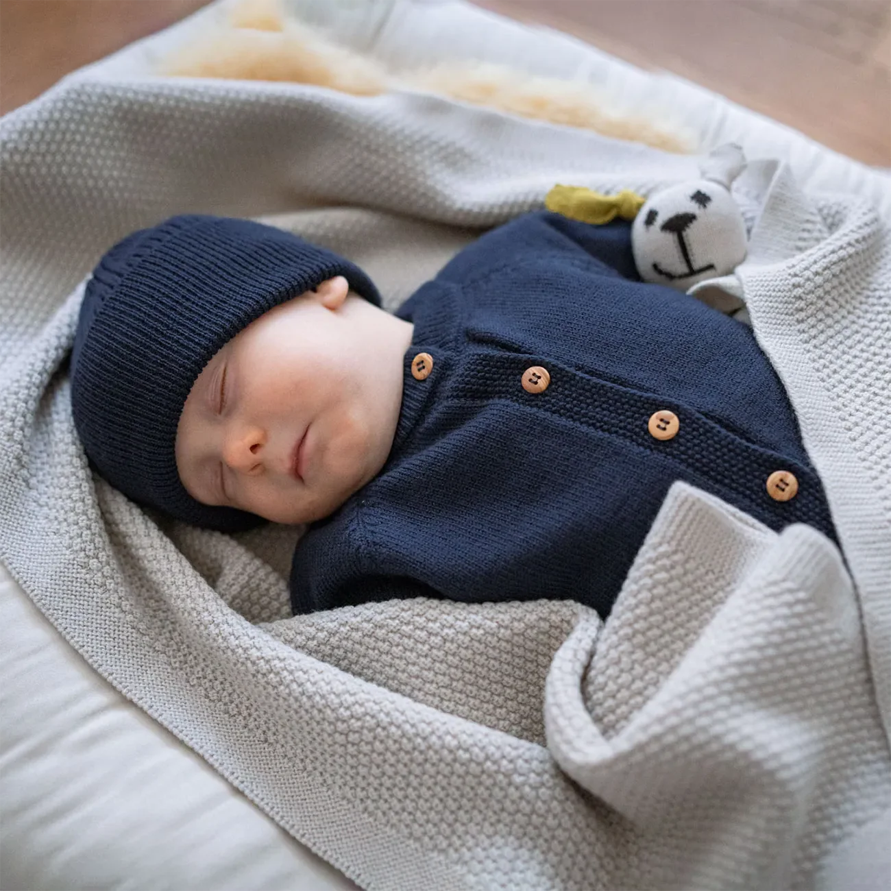 THE WOOLLY CARDIGAN - midnight blue - Image 10