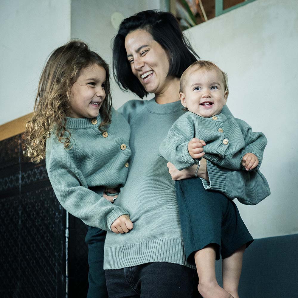 THE WOOLLY CARDIGAN - sage - Image 6