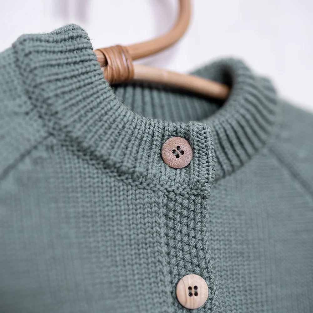 THE WOOLLY CARDIGAN - sage - Image 7