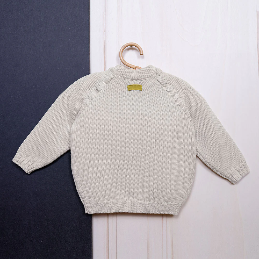 THE WOOLLY CARDIGAN - sand - Image 6
