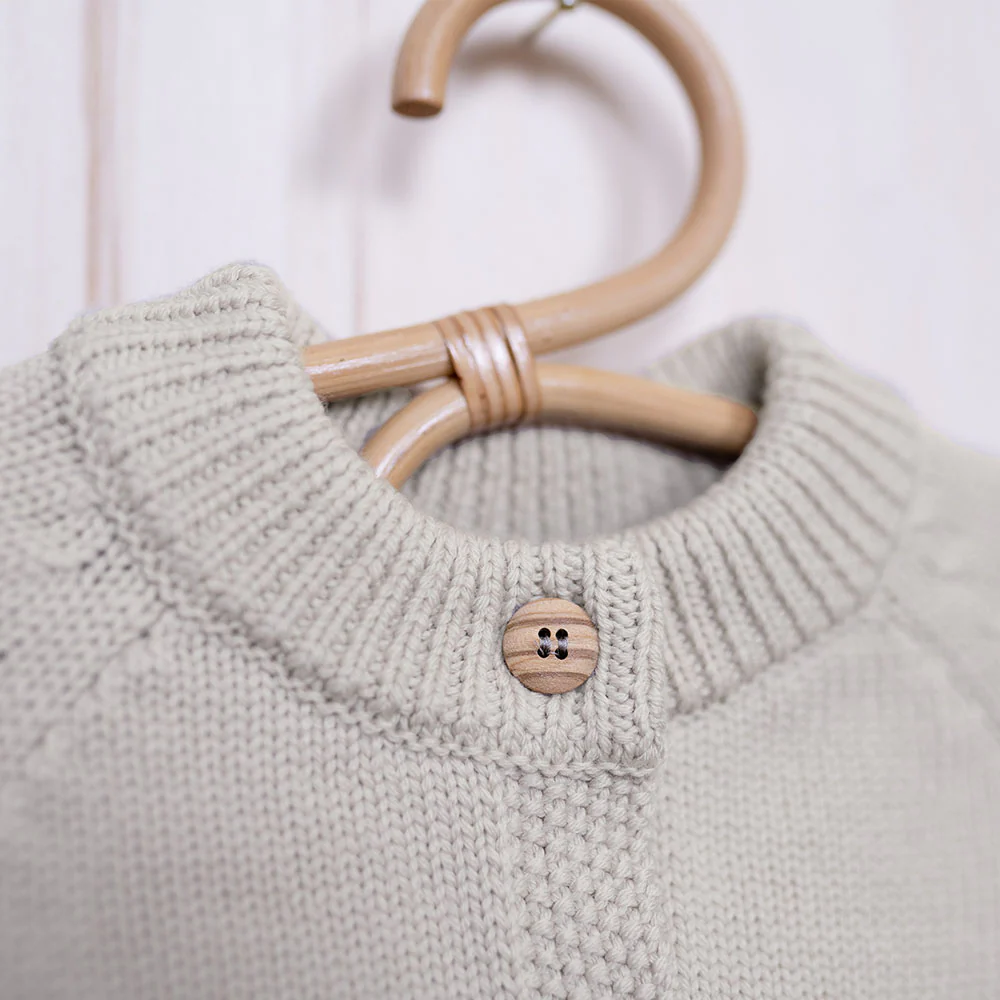 THE WOOLLY CARDIGAN - sand - Image 7