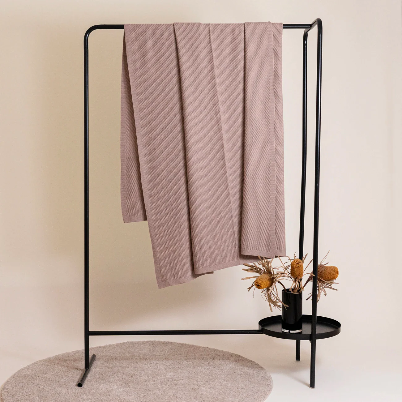 THE WOOLLY FAMILY BLANKET - cappuccino